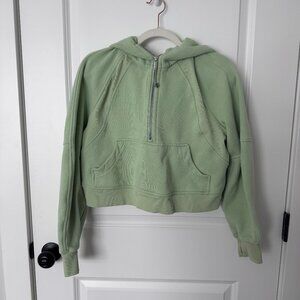 Lululemon Cropped Oversized Hoodie - Light Apple Green (EUC)
